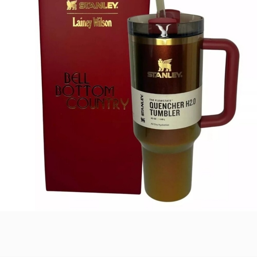 Lainey Wilson Limited Edition Stanley Quencher H2.0 Tumbler in Brown and Red
